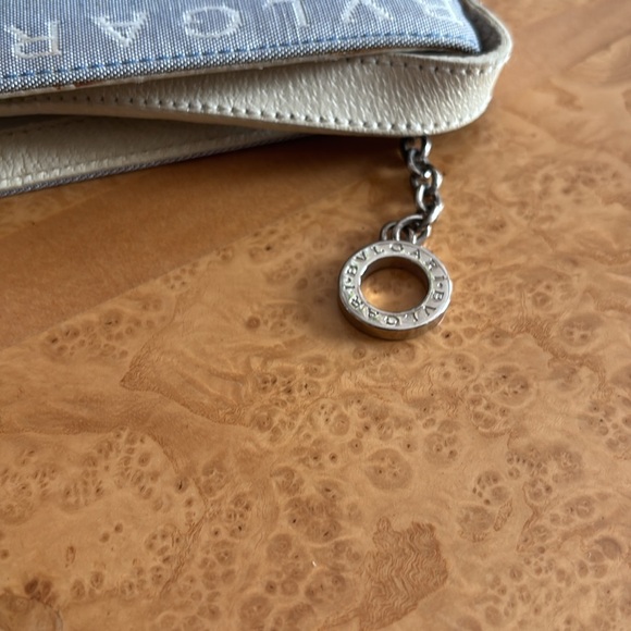 EUC Bvlgari Denim Mini Pouchette Shoulder Bag - Picture 11 of 11